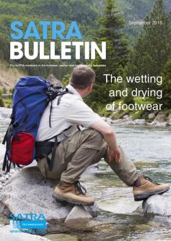 SATRA Bulletin September 2016 cover